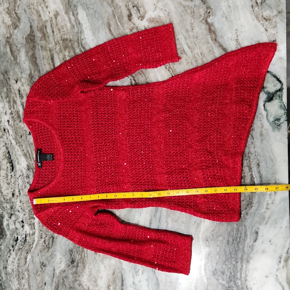 Sparkly red sweater